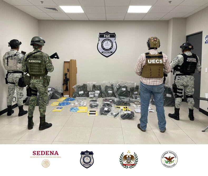 Decomisan armas y droga pertenecientes presuntamente al Cártel de Sinaloa. (Foto: especial)