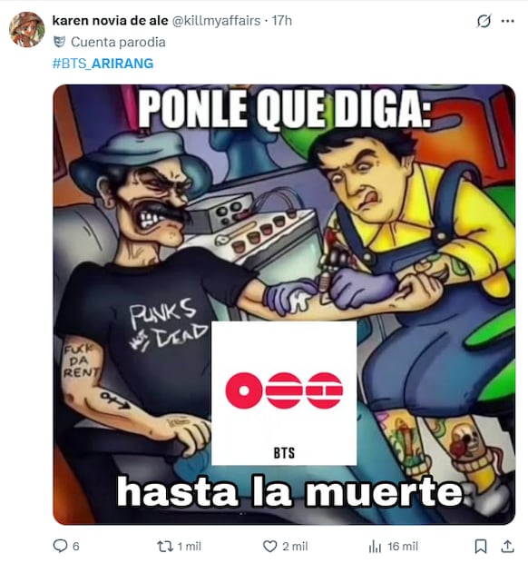 Estreno de álbum ARIRANG del grupo surcoreano BTS deja la mejor ola de memes en redes sociales. Foto: Captura de pantalla