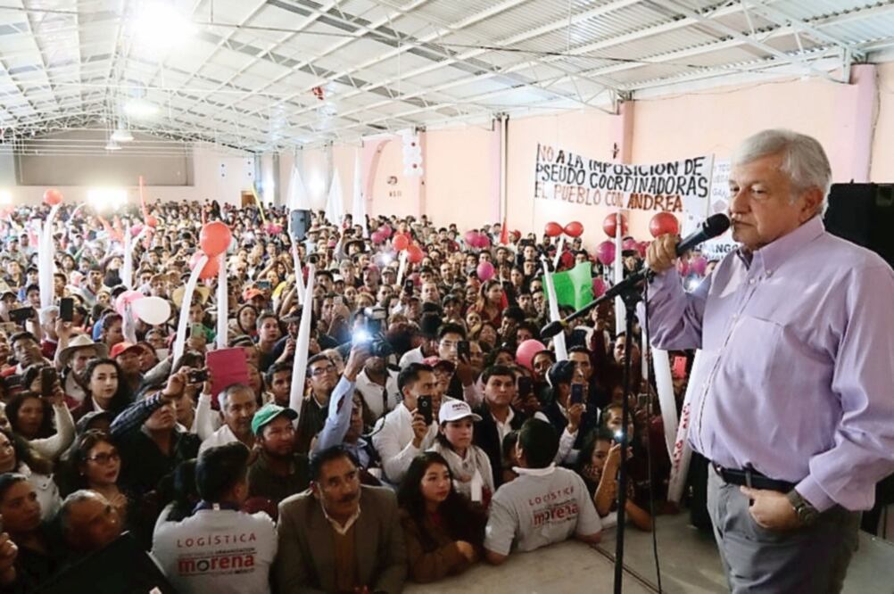 Andrés Manuel López Obrador, líder nacional de Morena, dijo que la gente no quiere que se repita el caso de EPN (TOMADA DE FACEBOOK)