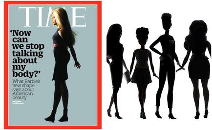 El 'nuevo cuerpo' de Barbie en la portada de "Time"