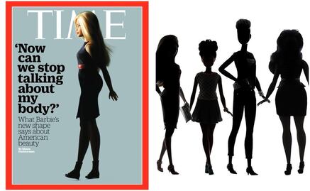 El 'nuevo cuerpo' de Barbie en la portada de "Time"