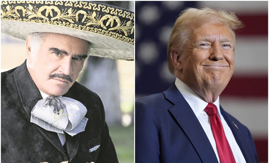 Usan imagen de Vicente Fernández para llamar al voto por Donald Trump.