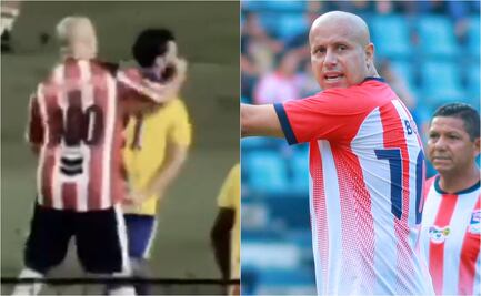 Adolfo 'Bofo' Bautista da puñetazo a exjugador del América; tuvieron que ser separados en partido de leyendas