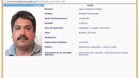 Líder de Templarios, presunto homicida de capo de La Familia