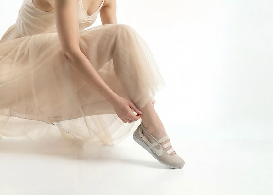 La estética del ballet inspira el calzado deportivo. Foto: Instagram @panamoficial