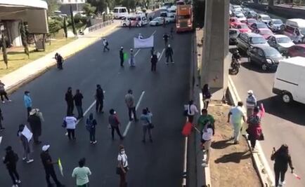 Bloquean comerciantes en Periférico Norte; “¡queremos trabajar!” gritan