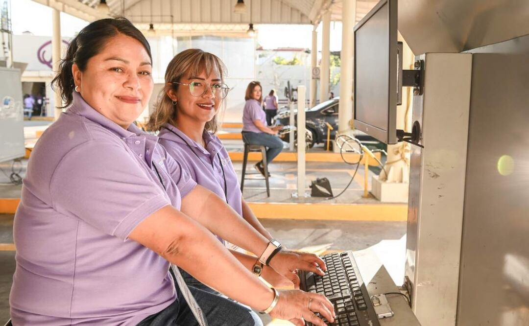 El Centro de Verificación Vehicular Violeta es pensado debido a las denuncias y reportes de acoso contra mujeres que existen en algunos verificentros (31/01/2025). Foto: Especial
