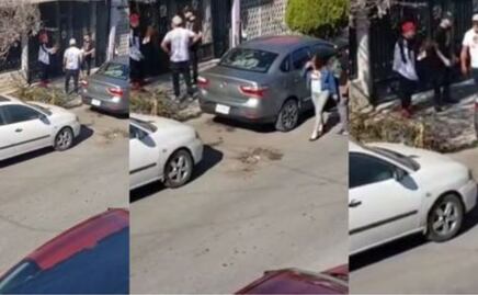 Llega con su novia a casa y en la puerta la esperan sus 3 amantes