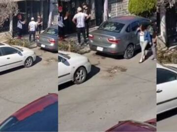 Llega con su novia a casa y en la puerta la esperan sus 3 amantes