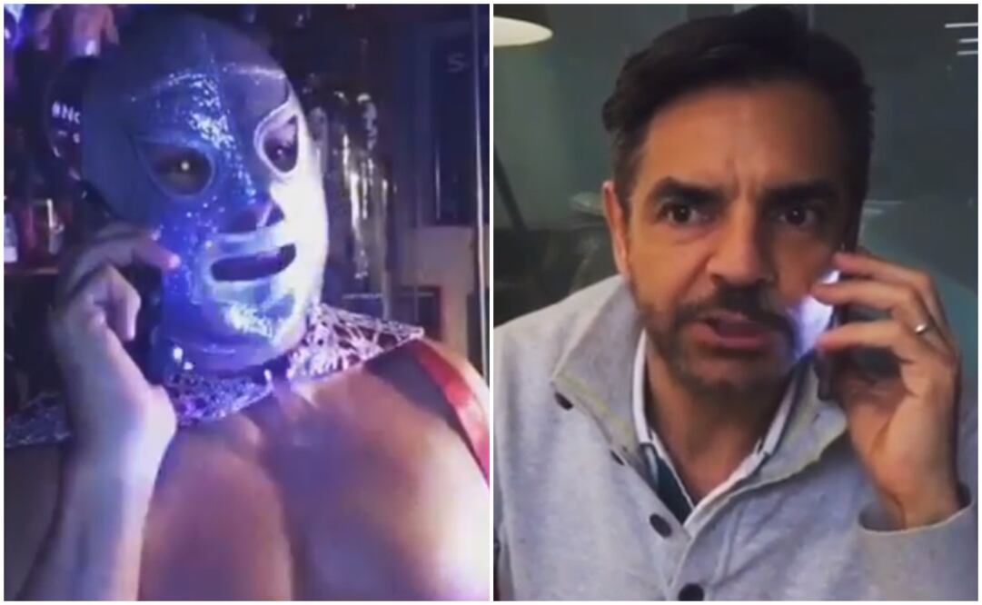 En el video Eugenio Derbez llamada a "El Santo" por una "información importante". Foto: Captura video Instagram / Eugenio Derbez