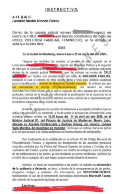 Este es el documento emitido por la Fiscalía que se ha filtrado en redes sociales. Foto: Redes sociales.