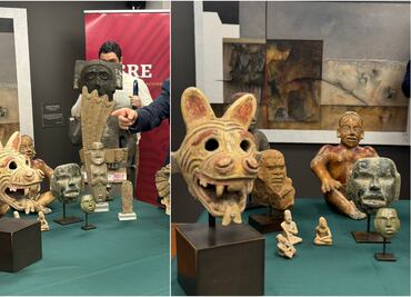 Recupera México 15 piezas arqueológicas