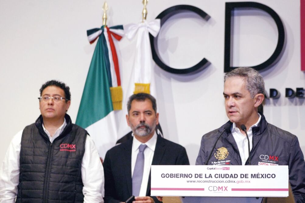El jefe de Gobierno capitalino, Miguel Ángel Mancera, aseguró que 88% de los cheques para el pago de renta sí fueron cobrados por damnificados. (CORTESÍA CDMX)