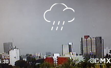 Reportan lluvia ligera en al menos 10 alcaldías de la CDMX