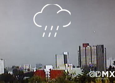 Reportan lluvia ligera en al menos 10 alcaldías de la CDMX