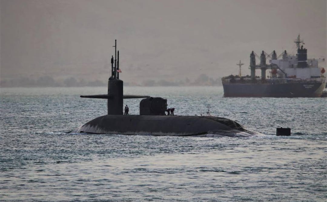 Submarino estadounidense de misiles guiados con capacidad para transportar hasta 154 misiles Tomahawk. Foto: Armada de EU / AP