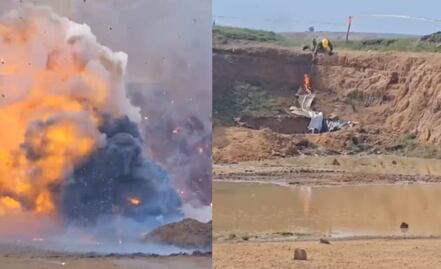 VIDEO: ¿Cómo se hace una quema controlada de pirotecnia asegurada? Esto pasó en Hidalgo 