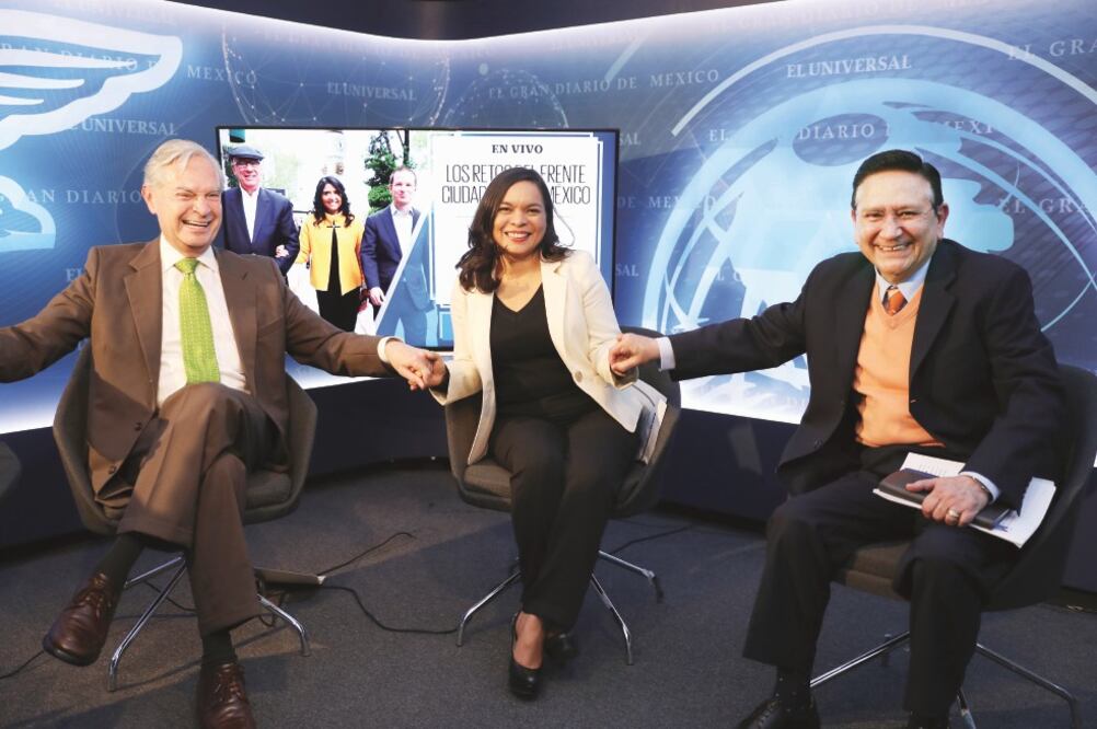 Luis Ernesto Derbez, Beatriz Mojica e Ignacio Ovalle participaron en el foro Los Retos del Frente Ciudadano por México, en EL UNIVERSAL (VALENTE ROSAS. EL UNIVERSAL)