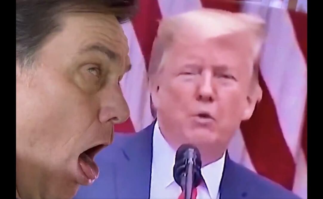 Jim Carrey le tose a Donald Trump. Foto: Captura de pantalla
