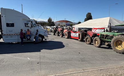 Agricultores vuelven a bloquear cruces internacionales de carga en Ciudad Juárez; exigen avances en la Ley Nacional de Aguas