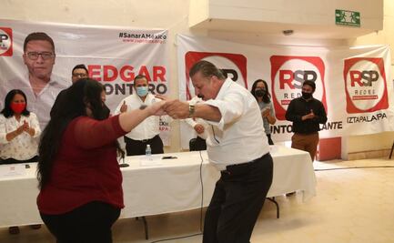 Sin sana distancia, candidatos de RSP en Iztapalapa ponen a bailar a asistentes de mitin