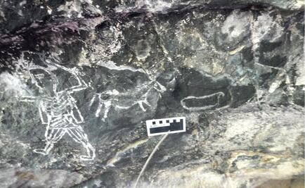 Descubren gráfica rupestre de hace 500 años en Guerrero