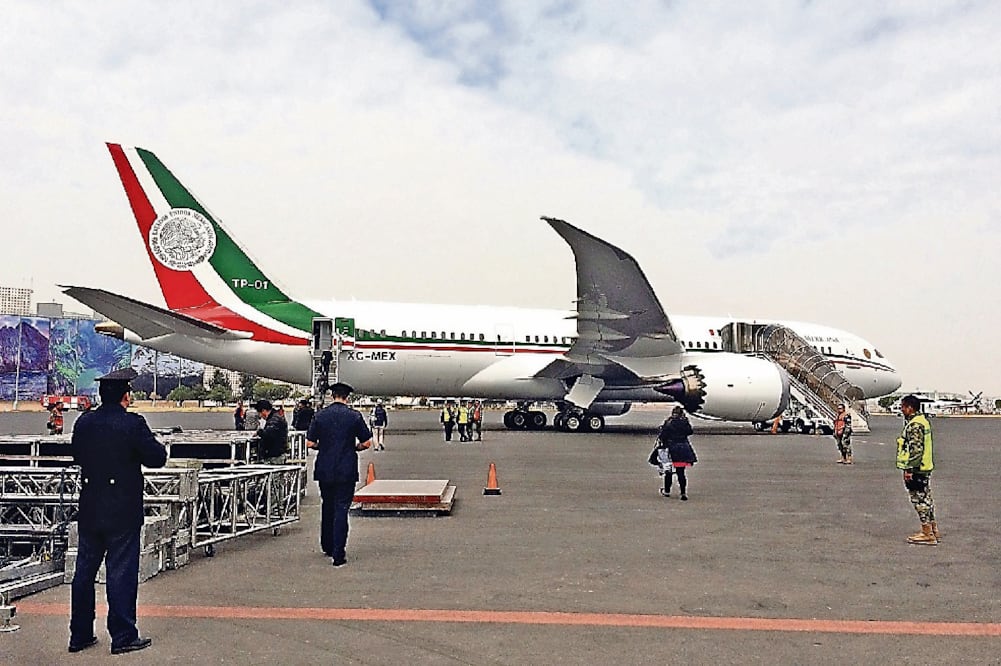 El pasado 10 de febrero se estrenó el avión presidencial José María Morelos y Pavón en una gira que hizo el presidente Enrique Peña Nieto en Sonora (ARCHIVO EL UNIVERSAL)