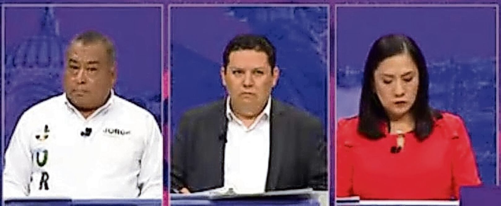 Los candidatos a la alcaldía Milpa Alta participaron en el debate, en el que tema principal fue el del agua Foto: Especial