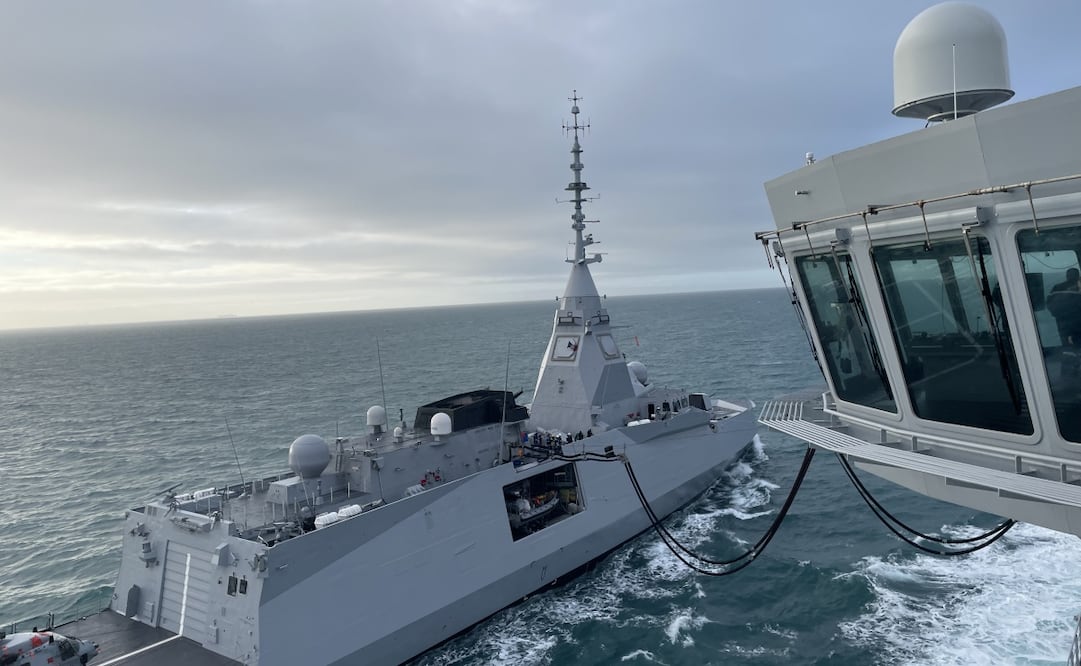 Buque de la Marina Francesa. Foto: @MarineNationale.