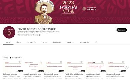 Lamentan y celebran suspensión en YouTube de canal de Cepropie que transmite la mañanera de AMLO