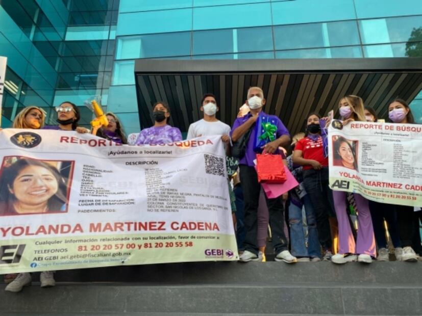 Marchan en NL para exigir búsqueda de Yolanda Martínez "¡así como buscaron a Debanhi!"