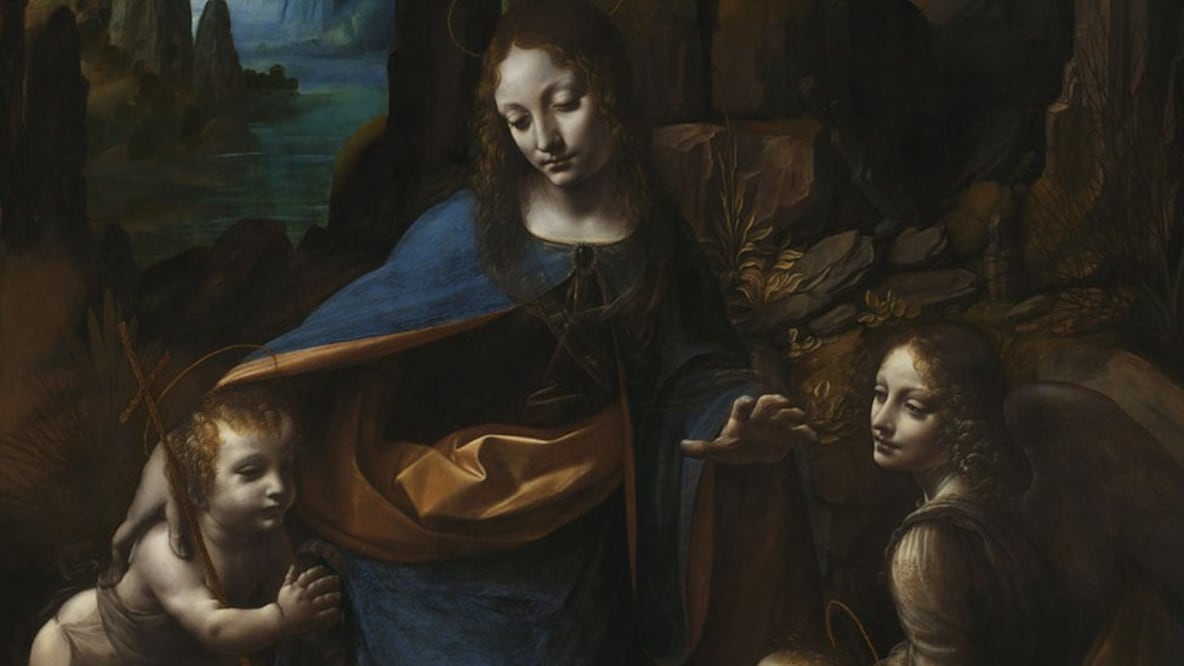 Un análisis con tecnología de rayos X sacó a la luz un secreto de "La Virgen de las Rocas", de Leonardo Da Vinci. Foto: Galería Nacional