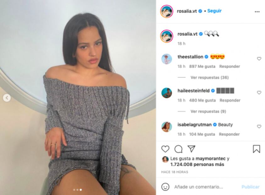 Rosalía enciende las redes sociales con su más reciente look