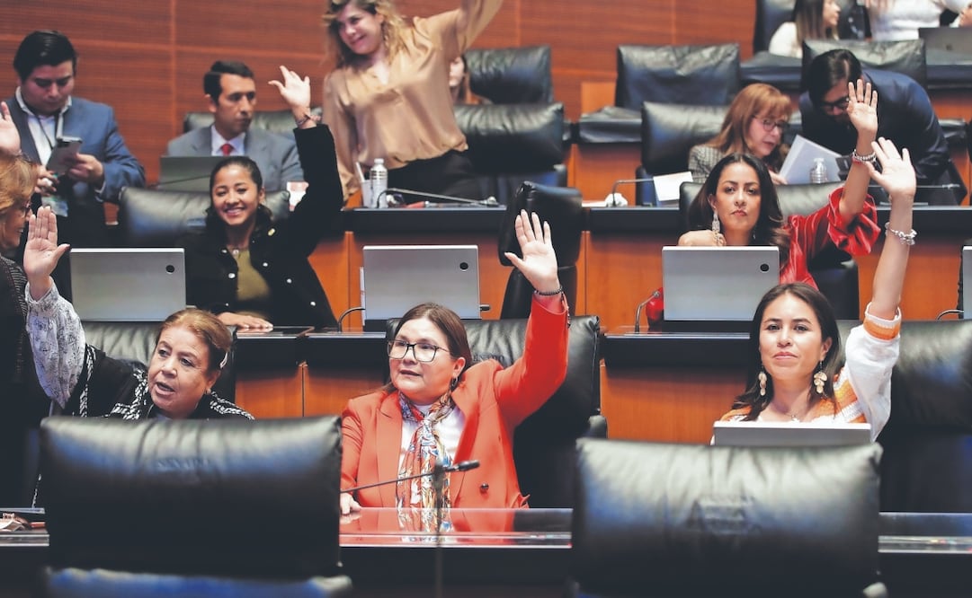 Con el voto en contra de PAN y PRI, y la abstención de MC, el Senado aprobó reformas a la Ley Federal para la Prevención e Identificación de Operaciones con Recursos de Procedencia Ilícita. Foto Especial