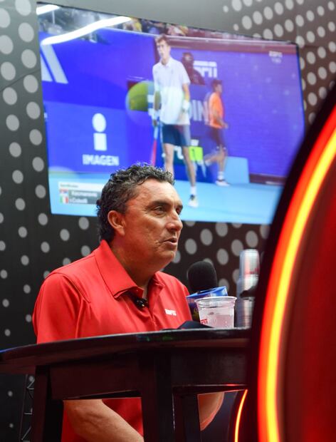 Leo Lavalle en el Abierto Mexicano de Tenis - Foto: Cortesía ESPN