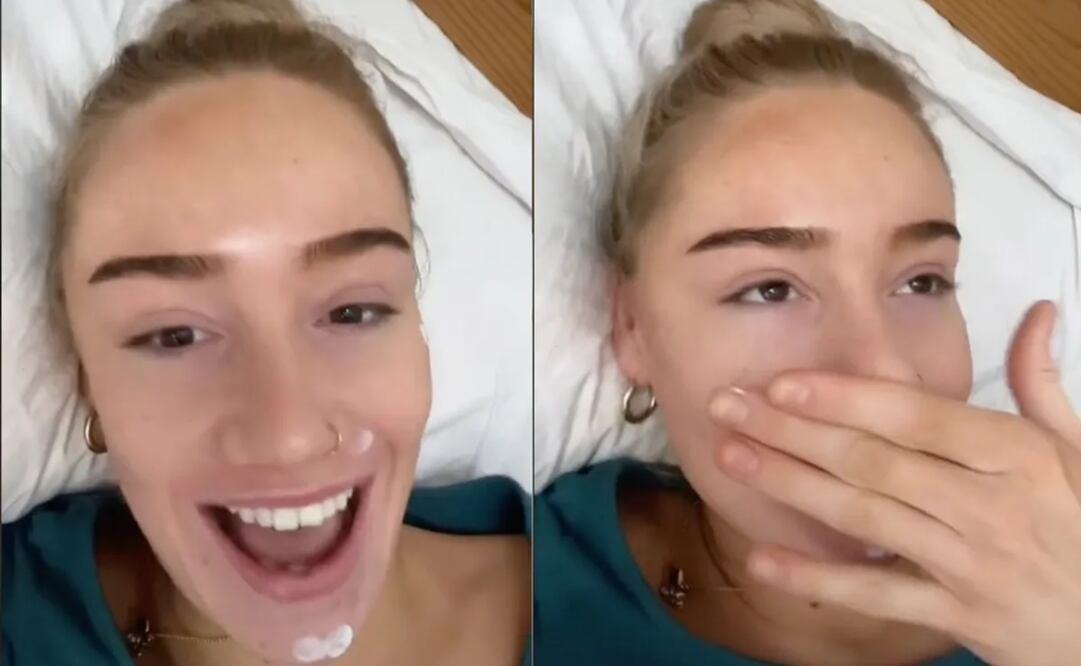 Una usuaria de TikTok dejó en manos de un desconocido sus fotos íntimas. Foto: Tomada del video