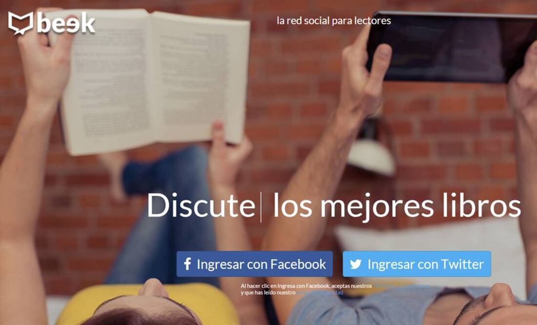 Para abrir una cuenta en Beek es necesario tener una cuenta de Facebook o Twitter y la aplicación se vincula a los perfiles de esas otras redes. (FOTO: Especial)