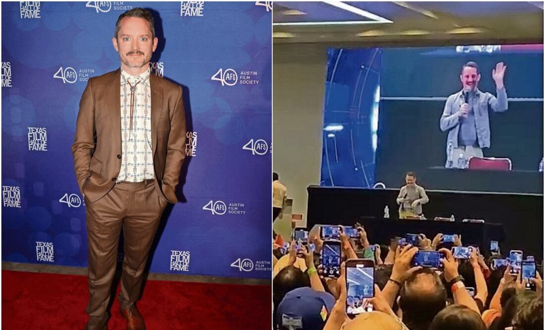 El actor Elijah Wood fue uno de los asistentes principales en la edición de este año, en la convención. Wood ha visitado México en varias ocasiones. (17/03/2025) Fotos: AFP | Marlem Suárez | El Universal