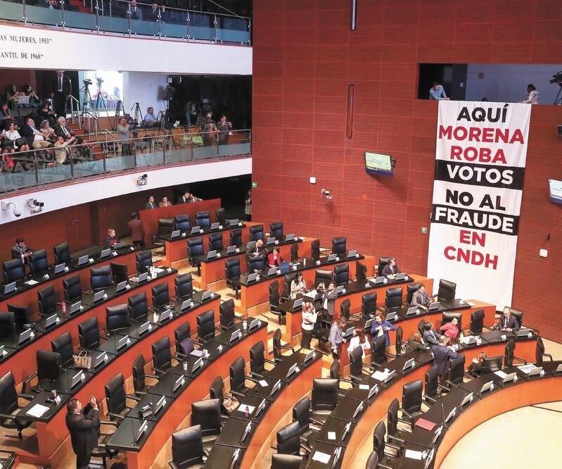 El PAN en el Senado promovió ante el TEPJF un juicio para la protección de los derechos político-electorales del ciudadano, tras la elección en la CNDH. ARCHIVO EL UNIVERSAL