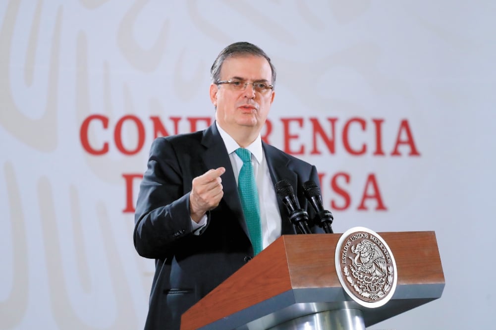 El canciller Marcelo Ebrard Casaubon informó que el martes 10 de septiembre se reunirá en la Casa Blanca con funcionarios del gobierno de Donald Trump para presentarles los resultados de las medidas antimigración. Foto: GERMÁN ESPINOSA. EL UNIVERSAL