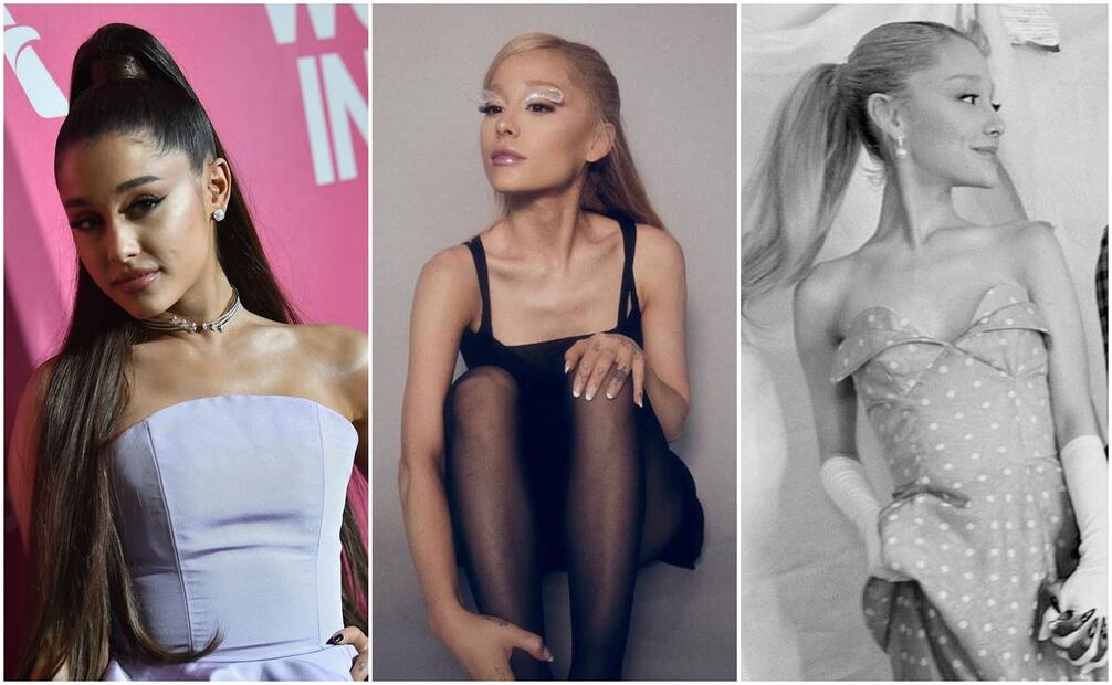 La progresiva delgadez de la cantante ha alertado a sus fans. Foto: AFP y Instagram arianagrande.
