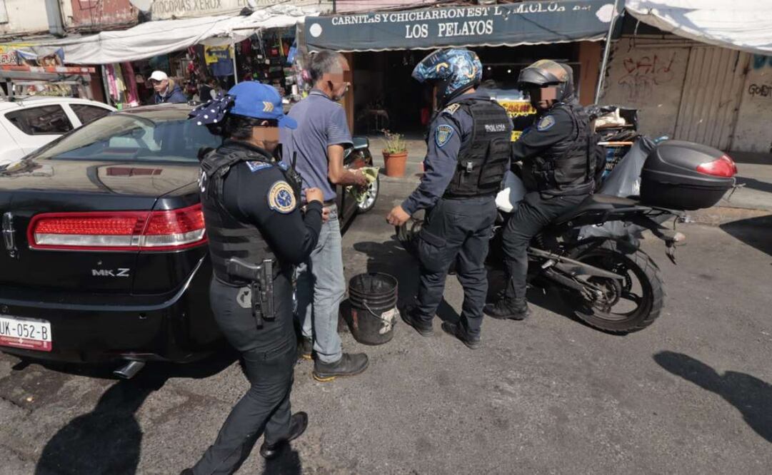 Alcaldía Cuauhtémoc detuvo a más de 2 mil personas en 2025 por faltas en la vía pública (04/01/2025). Foto: @AlcCuauhtemocMx