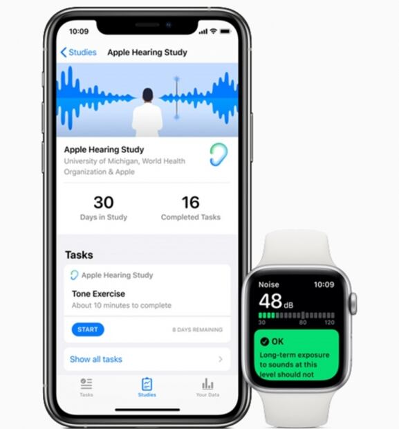Apple permitirá hacerte estudios médicos a través de iPhone y Apple Watch