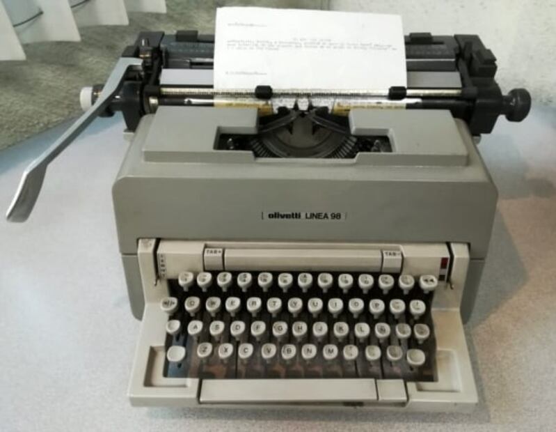 Cuando se escribía a máquina