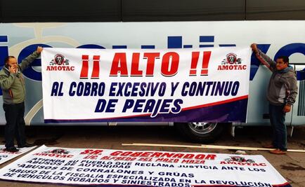 Transportistas exigen retirar casetas de peaje; descartan bloqueo en la México-Pachuca