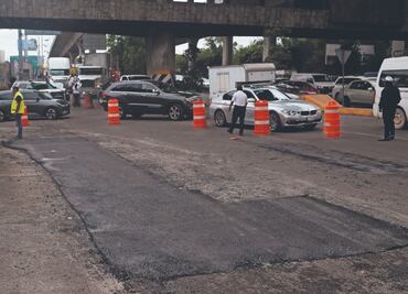 A 2 meses, avanza bacheo de Periférico Norte