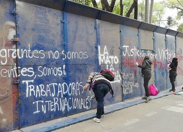 Mujeres protestan en representación de Q.Roo en CDMX por muerte de salvadoreña