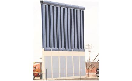 Cuatro de 8 prototipos del muro están listos