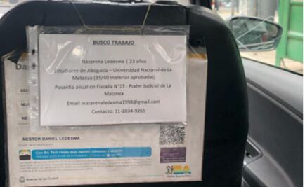Linkedin sobre ruedas: papá pega en su taxi el CV de su hija y la joven logra varias entrevistas de trabajo