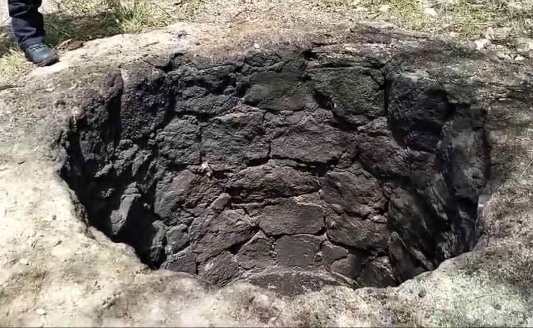 En redes sociales compartieron un video de la localización de un pozo en La Comaya, al sur poniente  de la ciudad de Nogales. Foto: Especial